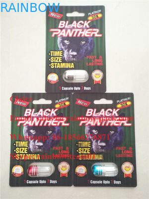 Kartu Kertas 3D Blister Kapsul Seksual / Paket Peningkatan Seksual Seks Pria