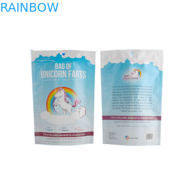 Plastik Laminasi Alum Alumunium Foil Pouch Ziplock Putih Biru Hoki