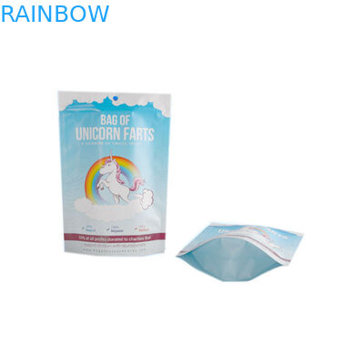 Plastik Laminasi Alum Alumunium Foil Pouch Ziplock Putih Biru Hoki