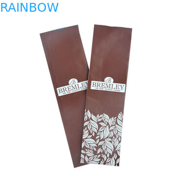 Flat Bottom Food Grade Stand Up Ramah Lingkungan Kantong Kopi Kemasan Katup Degassing