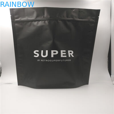 Matte Black 500 Gram 1 LB dicetak tas kemasan makanan Dengan Ziplock Dan Degassing Valve