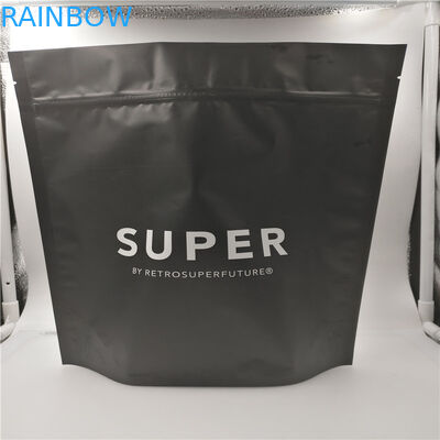 Matte Black 500 Gram 1 LB dicetak tas kemasan makanan Dengan Ziplock Dan Degassing Valve