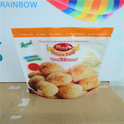 Meksiko Brasil Keju Puff Logo Kustom Kantong Plastik Kemasan Brasil Keju Puff Cookies Keju Chips