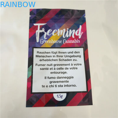 Cbd Thc Fudge Seeds Panas Kantong Plastik Sealable, Aluminium Foil Sachet Untuk Cbd Gummy