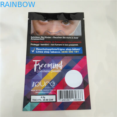 Cbd Thc Fudge Seeds Panas Kantong Plastik Sealable, Aluminium Foil Sachet Untuk Cbd Gummy