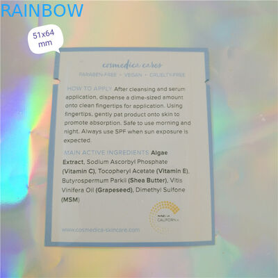 Sampel Kemasan Kantong Plastik Aluminium Foil Sachet Kosmetik, Sampel Kosmetik Sealing Tiga Sisi Sachet