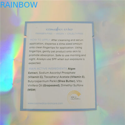 Sampel Kemasan Kantong Plastik Aluminium Foil Sachet Kosmetik, Sampel Kosmetik Sealing Tiga Sisi Sachet