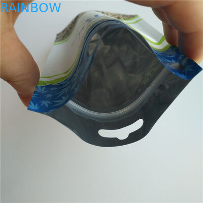 Matte White Hemp Seeds Ditutup Kembali Kemasan Tas, Kemasan Kantong Plastik