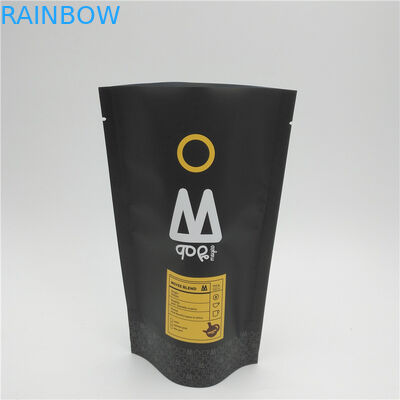 Tas Kemasan Biji Kopi Ethiopia Biodegradable 500 Gram 16 Oz Dengan Ritsleting