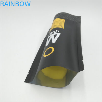 Tas Kemasan Biji Kopi Ethiopia Biodegradable 500 Gram 16 Oz Dengan Ritsleting