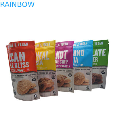 Stand Up Zipper Bag Kantong Plastik Kemasan Untuk Biskuit Cookies Chocolate Chip