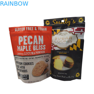 Stand Up Zipper Bag Kantong Plastik Kemasan Untuk Biskuit Cookies Chocolate Chip