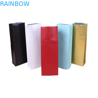 segel panas 500 g tanah yang dipanggang kantong plastik kemasan kantong kopi dengan katup dan dasi timah