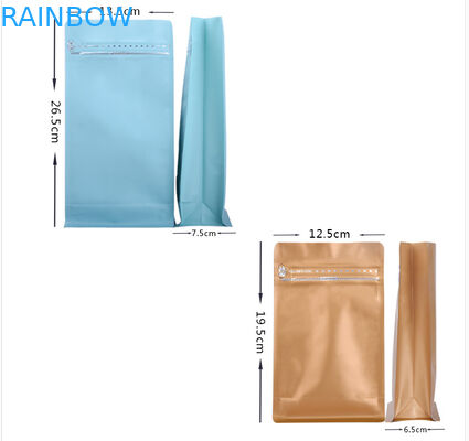 Dapat digunakan kembali matt hitam kantong plastik kemasan kantong berdiri untuk biji kopi