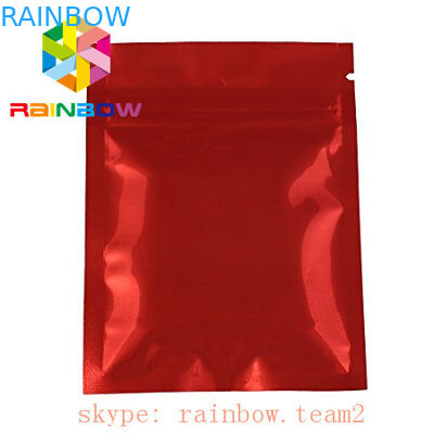 Kantong mylar ziplock aluminium foil emas polos untuk kemasan daun teh / Mini 3 sachet tertutup