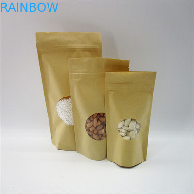 Kantung Kertas Disesuaikan Berbentuk Oval / Kantong Kemasan Beras Protein Beras