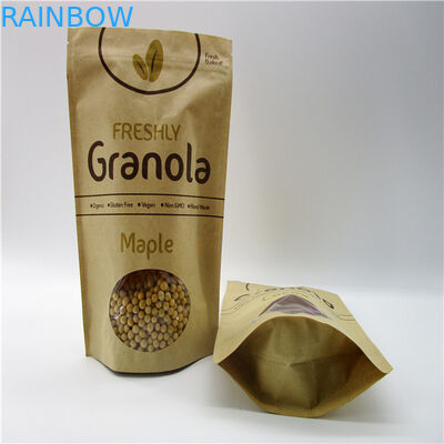 Kantung Kertas Disesuaikan Berbentuk Oval / Kantong Kemasan Beras Protein Beras