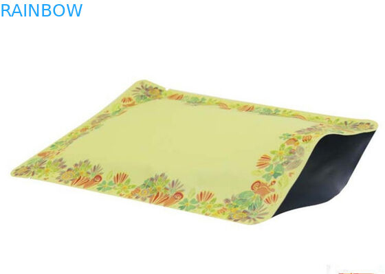 Kantong Plastik Tertutup Tiga Kristal Emas Untuk Masker Mata / Wajah, Ramah Lingkungan