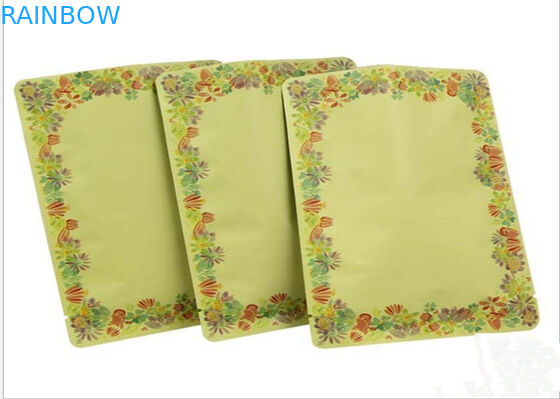 Kantong Plastik Tertutup Tiga Kristal Emas Untuk Masker Mata / Wajah, Ramah Lingkungan