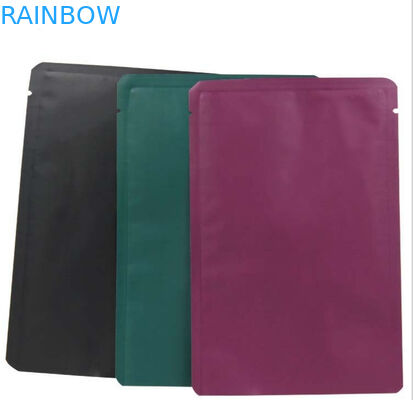 Kantong Segel Panas Berwarna-warni Kantong Kemasan Bersegel Tiga Sisi Untuk Masker Perawatan Kulit