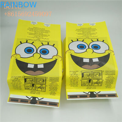 100g / 120g Microwave Popcorn Bag Kertas Reflektif Untuk Manual / Auto Mengisi Mesin