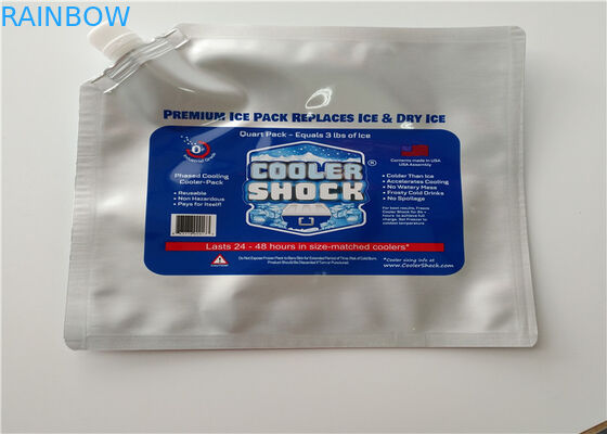 Supermarket Buah-buahan Makanan Laut Pakai Aluminium Foil Insulated Cooler Bag / Ice bag