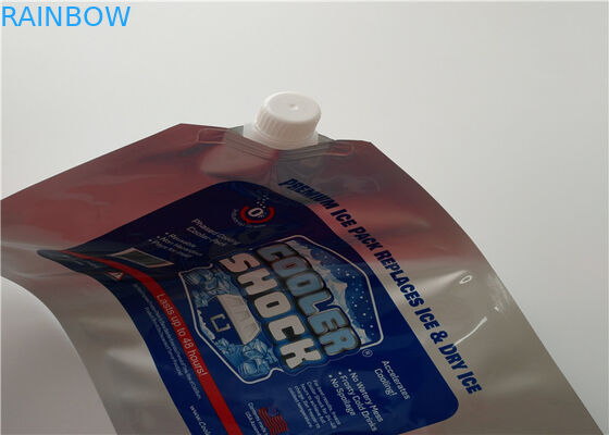 Supermarket Buah-buahan Makanan Laut Pakai Aluminium Foil Insulated Cooler Bag / Ice bag