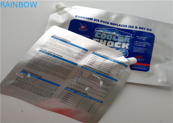 Supermarket Buah-buahan Makanan Laut Pakai Aluminium Foil Insulated Cooler Bag / Ice bag