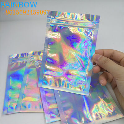 Kemasan Kantong Foil Holografik Plastik Glossy