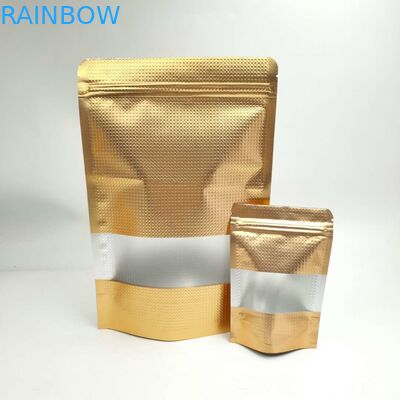 Aluminium Stand Up Pouches 200g / 250g Logo Disesuaikan Untuk Biji Kopi