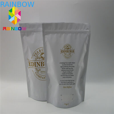 Kemasan Kantong Plastik Aluminium Foil Dilaminasi, Heat Sealed Stand Up Bags Dengan Valve