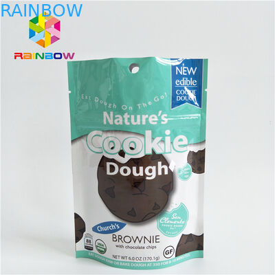 Aluminium Ziplock Snack Bag Packaging, Foil Stand Up Bags Untuk Cotton Candy