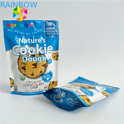 Aluminium Ziplock Snack Bag Packaging, Foil Stand Up Bags Untuk Cotton Candy