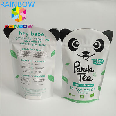 Kantong Stand Up Aluminium Foil Ramah Lingkungan, Kantung Plastik Untuk bubuk protein Teh