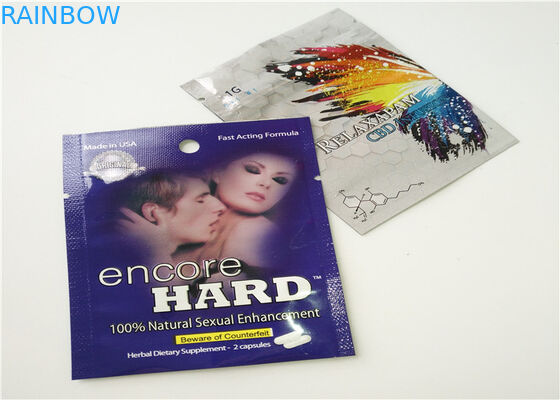 Stand Up Aluminium Foil Bags Untuk Kemasan Badak Rhino 7 Swag Platinum 15000