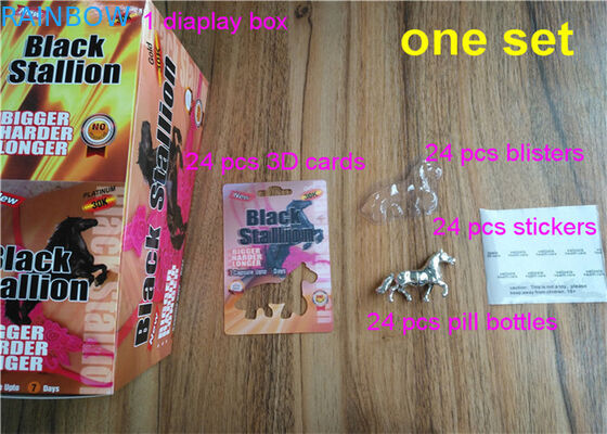 Efek 3D Crazy Rhino 69 Rhino 7 Kapsul Seks Pil Kartu laki-laki peningkatan kotak kemasan pil dan blister kartu 3d / kotak