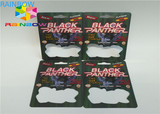 Efek 3D Crazy Rhino 69 Rhino 7 Kapsul Seks Pil Kartu laki-laki peningkatan kotak kemasan pil dan blister kartu 3d / kotak