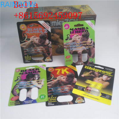 Hardsteel EXtacy Sex Pill Blister Card Packaging