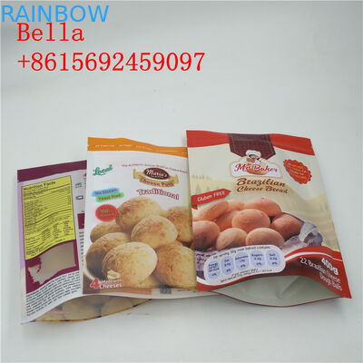 Zip Lock Snack Packaging Bags SGS FAD Bersertifikat Dengan Clear Bottom