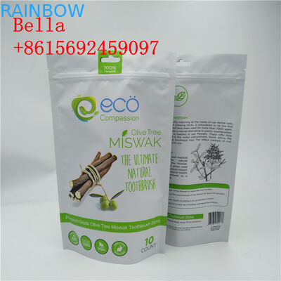 Kustomisasi Warna Aluminium Foil Bags Zipper Top Handle Untuk Kemasan Kue