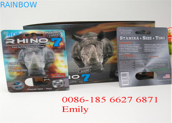 Kemasan Kartu Blister Rhino 69 9 x 12cm Dengan Finishing Permukaan Mengkilap