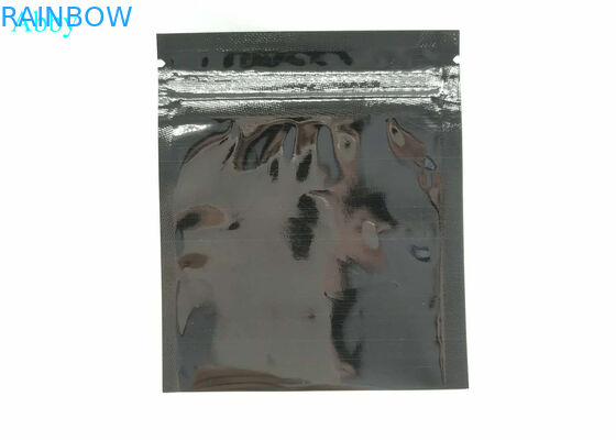 Foil Plastik Stand Up Pouch Kemasan Three Side Sealed CMYK Color Untuk Hadiah Perhiasan