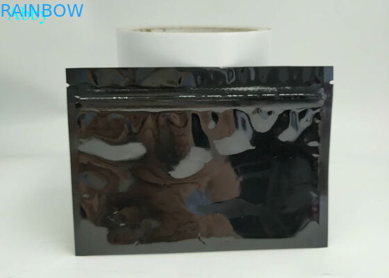 Foil Plastik Stand Up Pouch Kemasan Three Side Sealed CMYK Color Untuk Hadiah Perhiasan