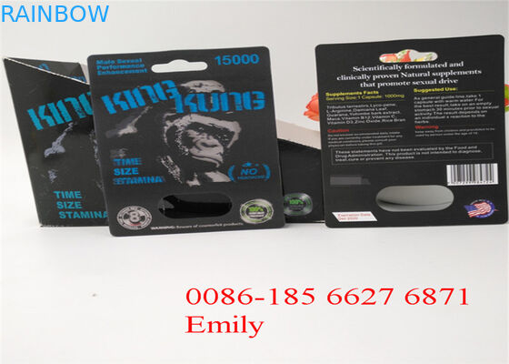Bahan Kertas Kemasan Kartu Blister Untuk Semua Nature FX9000 Penis Power Capsules