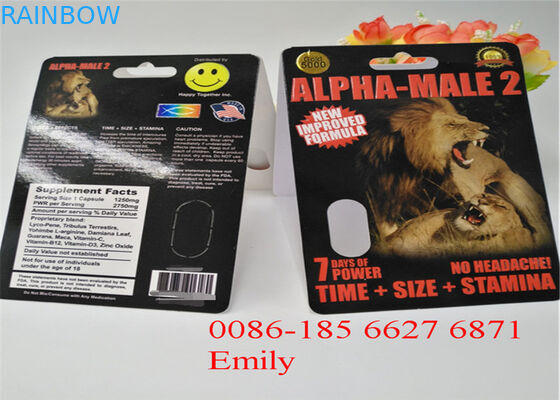 Kemasan Kartu Blister OEM Untuk Meningkatkan Kemasan Max Man Kapsul