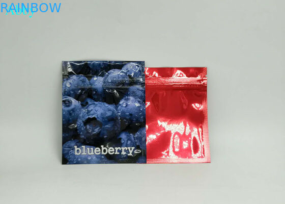 Thress Side Seal Foil Pouch Packaging, Zip Lock Foil Packaging Bags Untuk Seed Flower Leave