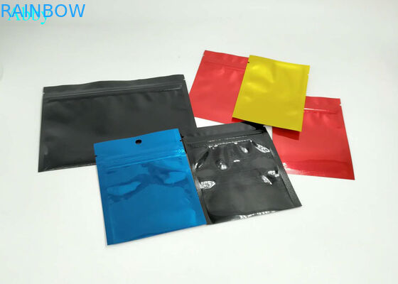Thress Side Seal Foil Pouch Packaging, Zip Lock Foil Packaging Bags Untuk Seed Flower Leave