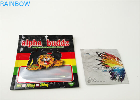 Kemasan Herbal Dupa Ukuran Kecil Logo Kustom Dicetak Dengan Lapisan Aluminium