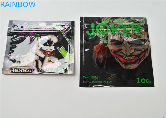 Kemasan Herbal Dupa Ukuran Kecil Logo Kustom Dicetak Dengan Lapisan Aluminium