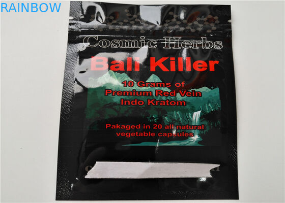 Kemasan Herbal Dupa Ukuran Kecil Logo Kustom Dicetak Dengan Lapisan Aluminium